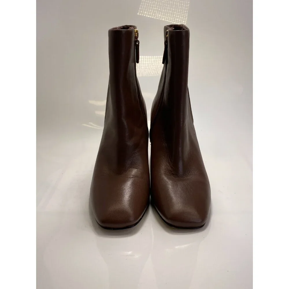 Cole Haan Women's Valley Square Toe High Heel Chestnut Booties 9.5 - Picture 4 of 7